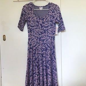 NWT Purple Floral LuLaRoe Nicole Dress